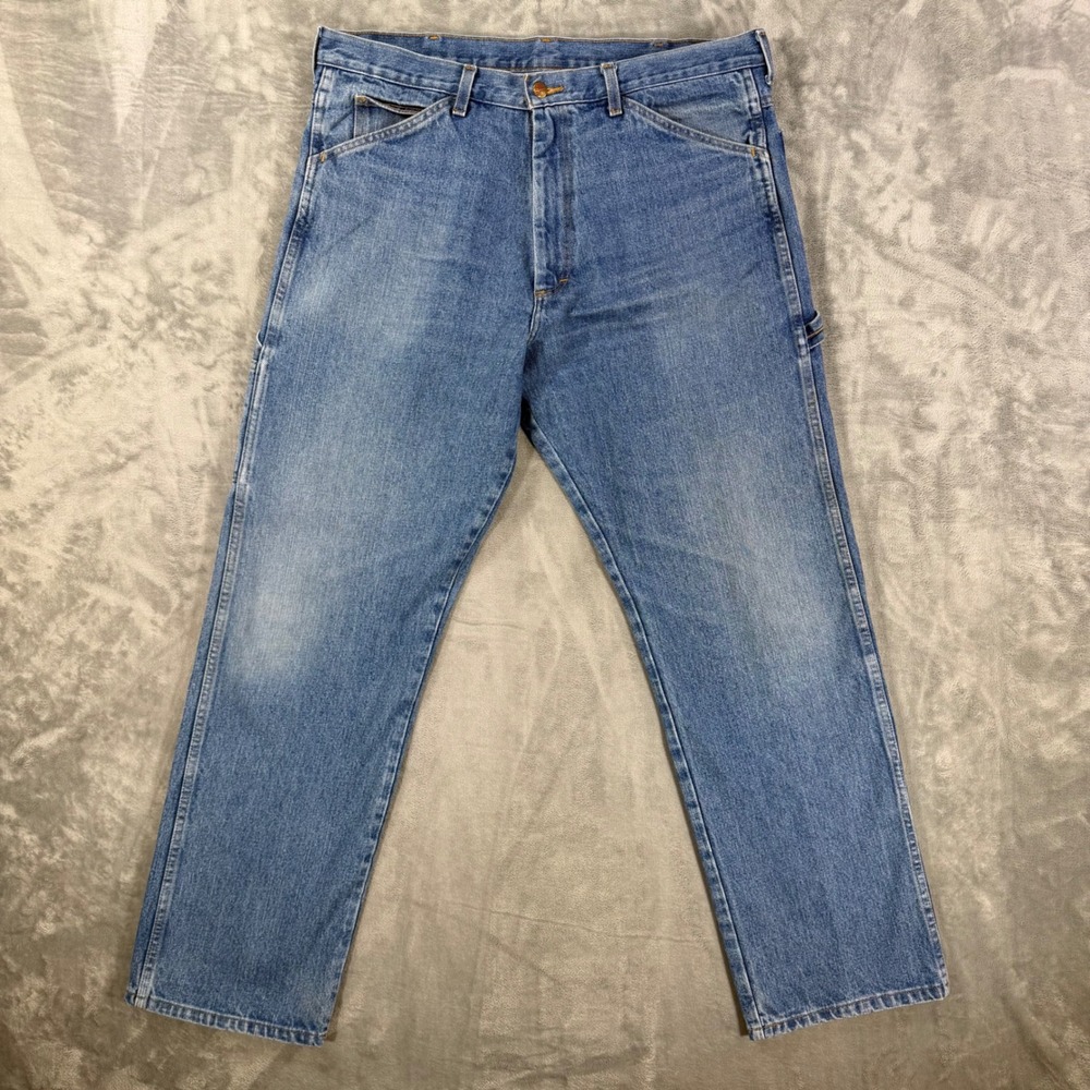 Round House Carpenter Jeans Mens Size 36x32 Blue Straight Leg Lot 1010